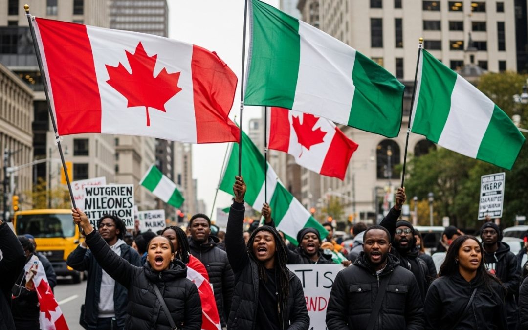Canadian Nigerians Mobilize for Historic #FreeNnamdiKanuNow Protest Across Three Major Cities