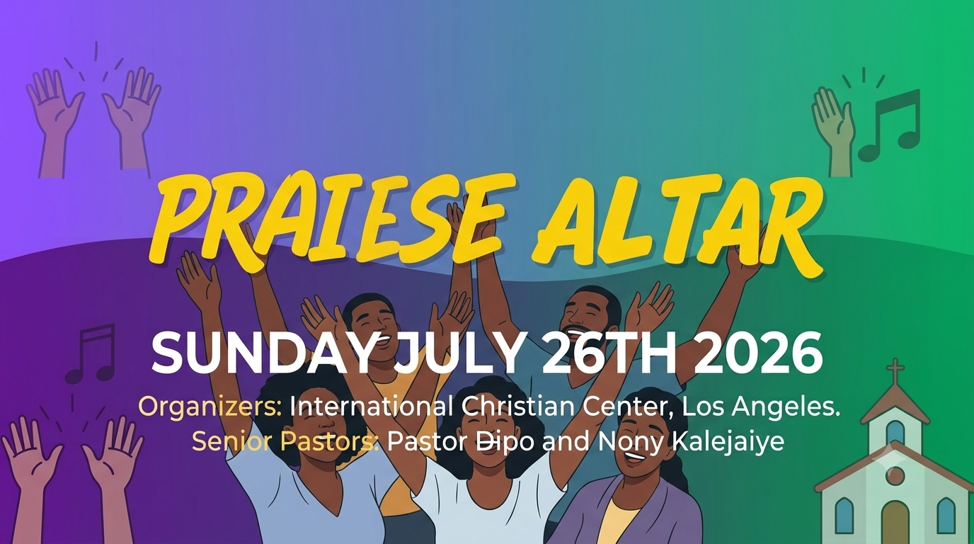 Heaven Touched Earth: Unforgettable Praise at ICCLA Praise Altar